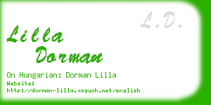 lilla dorman business card